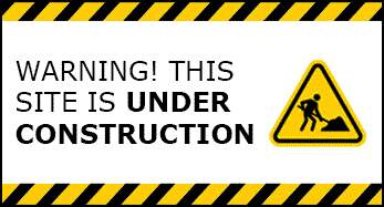 A sign that says: warning! This site is under construction.